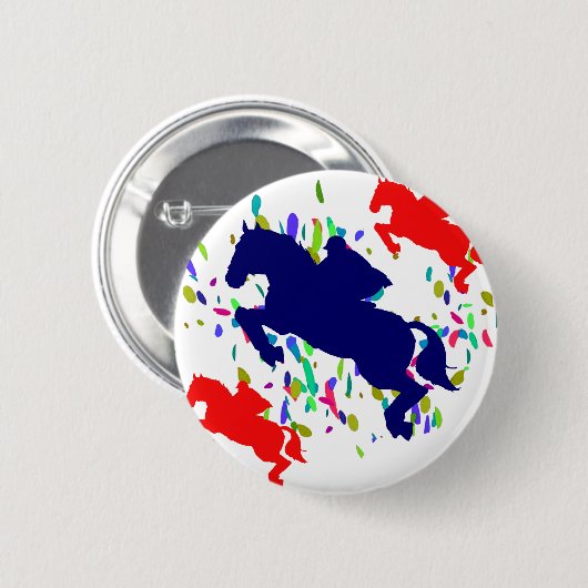 馬術 缶バッジ (正面&裏面)