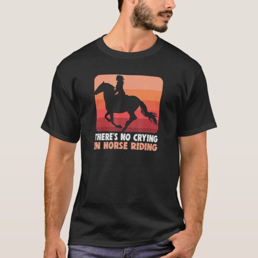 馬術 騎馬には泣かない Tシャツ (正面)