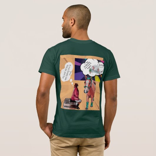 馬術 Tシャツ (裏面フル)