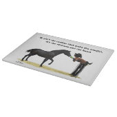 馬裁断板付女性のカーボーイピンナップ カッティングボード (角)
