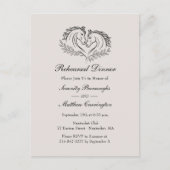 馬西素朴国結婚式のリハーサル インビテーションポストカード (正面)