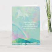 馬見舞いカード、馬弔慰券 カード (正面)