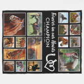 馬覚 |私たちのハート フリースブランケット (正面(横))