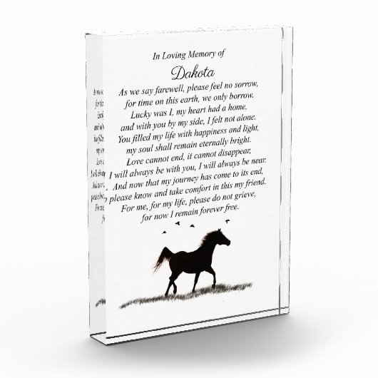 馬記念ウマ科のトリビュート名前をカスタムする フォトブロック (左)