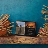 馬記念カスタム写真名スピリチュアル フォトプラーク (側面)