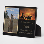 馬記念カスタム写真名スピリチュアル フォトプラーク (側面)