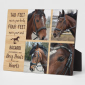 馬記念ギフト写真コラージュ フォトプラーク (側面)