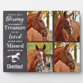 馬記念ギフト馬損悔やみや弔慰 フォトプラーク (正面)