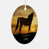 馬記念スピリチュアル名 メタルオーナメント (正面右)