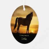 馬記念スピリチュアル名 メタルオーナメント (正面左)