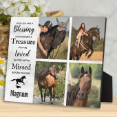 馬記念ペットロス追悼大理石記念品 フォトプラーク