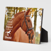 馬記念ペットロス遺跡馬写真 フォトプラーク (側面)