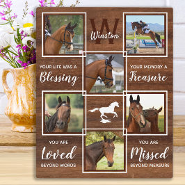 馬記念ユニークフォトコラージュ フォトプラーク