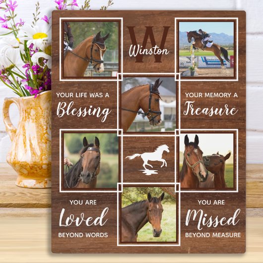 馬記念ユニークフォトコラージュ フォトプラーク