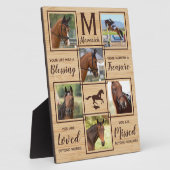 馬記念ユニークフォトコラージュ フォトプラーク (側面)