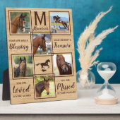 馬記念ユニークフォトコラージュ フォトプラーク (側面)