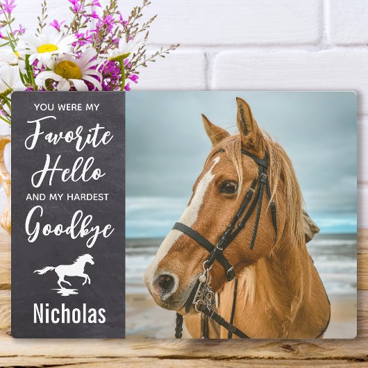 馬記念写真ウマ科の フォトプラーク