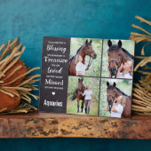 馬記念写真コラージュ フォトプラーク (側面)