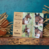 馬記念写真コラージュ フォトプラーク (側面)