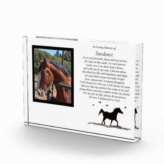 馬記念写真ブロックとスピリチュアル詩 フォトブロック (右)