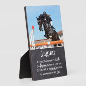 馬記念写真 フォトプラーク (側面)