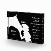 馬記念引用文ブラックフープリント フォトブロック (右)