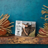 馬記念悔やみや弔慰引用文記念写真 フォトプラーク (側面)