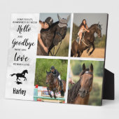 馬記念撮影コラージュ フォトプラーク (側面)