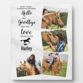 馬記念記念物記念撮影コラージュ フォトプラーク (正面)