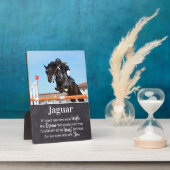 馬記念追悼写真 フォトプラーク (側面)