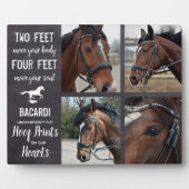 馬記念 馬の写真コラージュ プレート フォトプラーク (正面)