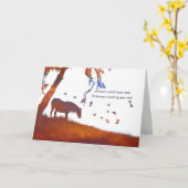 馬記念、馬の同情カードの損失 カード (黄色い花)