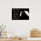 馬話の魂のウマ科のセラピー ポスター (キッチン)