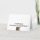 馬誕生日カードおもしろい – 男性カード カード (裏面)