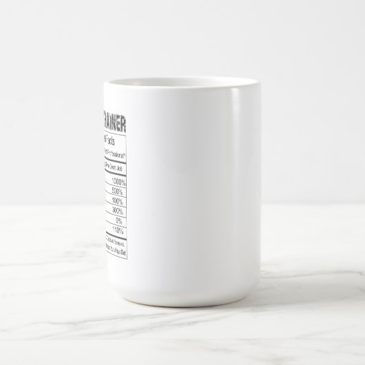 馬調教師の栄養事実11oz Mug コーヒーマグカップ (中央)