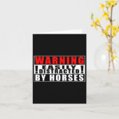 馬警告の引用文に気を取られおもしろいる カード (黄色い花)