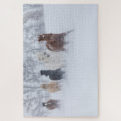 馬走の雪の中 ジグソーパズル (縦)