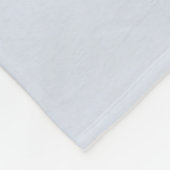 馬走の雪の中 フリースブランケット (角)