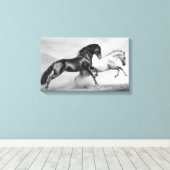 馬走 キャンバスプリント (インサイチュ (ウッドフロア))