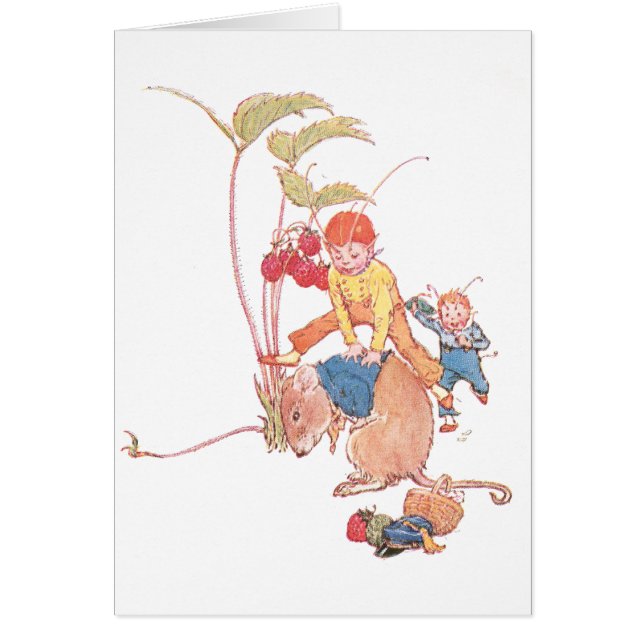 馬跳びを遊んでいるマウス及び妖精 (正面)