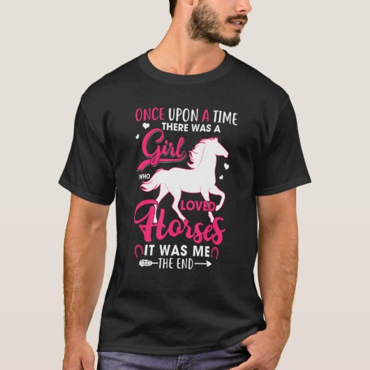 馬跳び馬術バレルレース Tシャツ (正面)