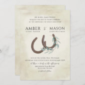 馬蹄と緑の招待状 招待状 (正面/裏面)