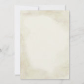 馬蹄と緑の植物 招待状 (裏面)