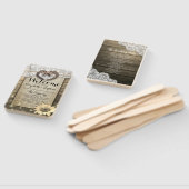 馬蹄ヒマワリ木結婚式 プログラム手扇 ハンドファン (組立なし)