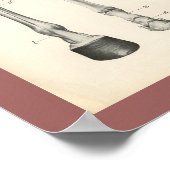 馬蹄レッグボーン筋肉解剖学プリント ポスター (角)