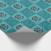 馬蹄付きウエスタンツーレザーターキオース ラッピングペーパー (角)