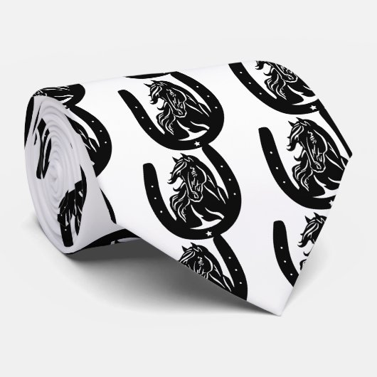 馬蹄及び馬頭 ネクタイ (ロール)