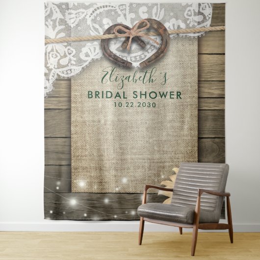 馬蹄型ひまわり木ブライダルシャワーフォトブース タペストリー (インサイチュ)