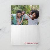 馬蹄型クリスマスリース シーズンカード (内部)