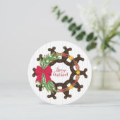 馬蹄型クリスマスリース シーズンカード (スタンド正面)